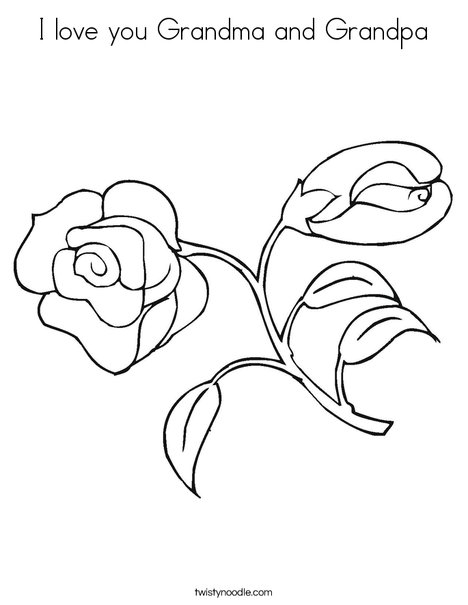 468x605 I Love You Grandma And Grandpa Coloring Page