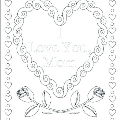 400x400 Mom Coloring Page I Love You Coloring Pages Also I Love You
