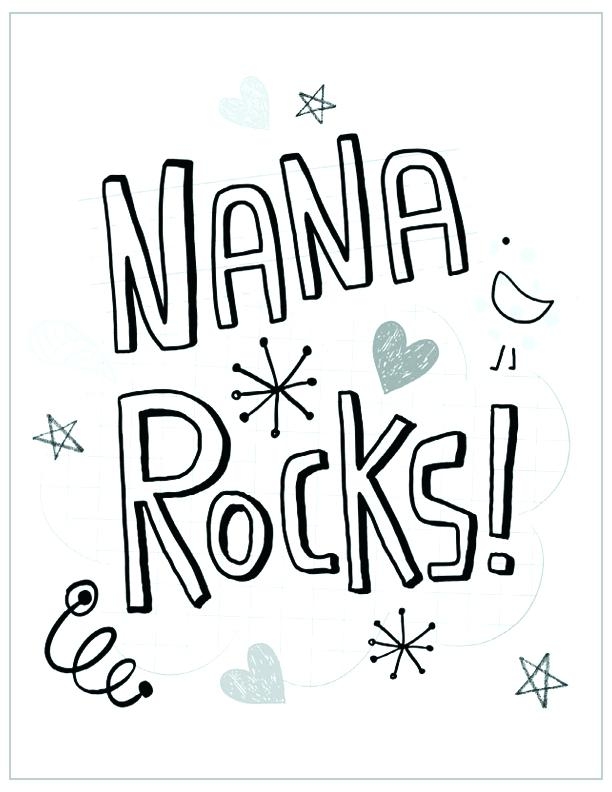 612x792 Happy Birthday Nana Coloring Page