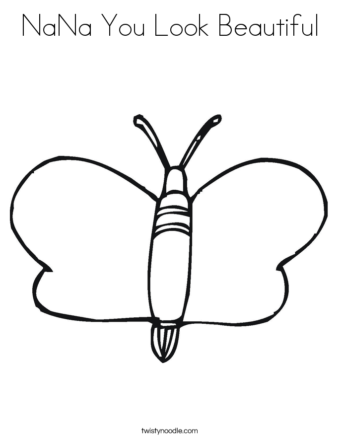 685x886 Nana You Look Beautiful Coloring Page