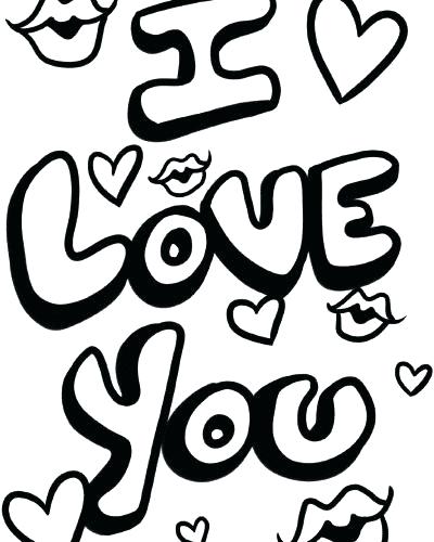 400x500 I Love You Coloring Page I Love You Coloring Sheets I Love You So
