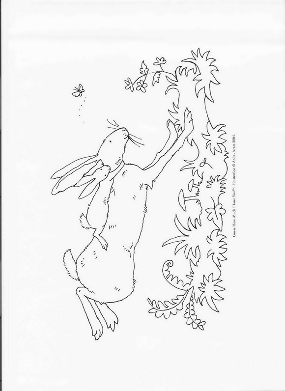 580x796 Kids N 7 Coloring Pages Of Guess How Much I Love You