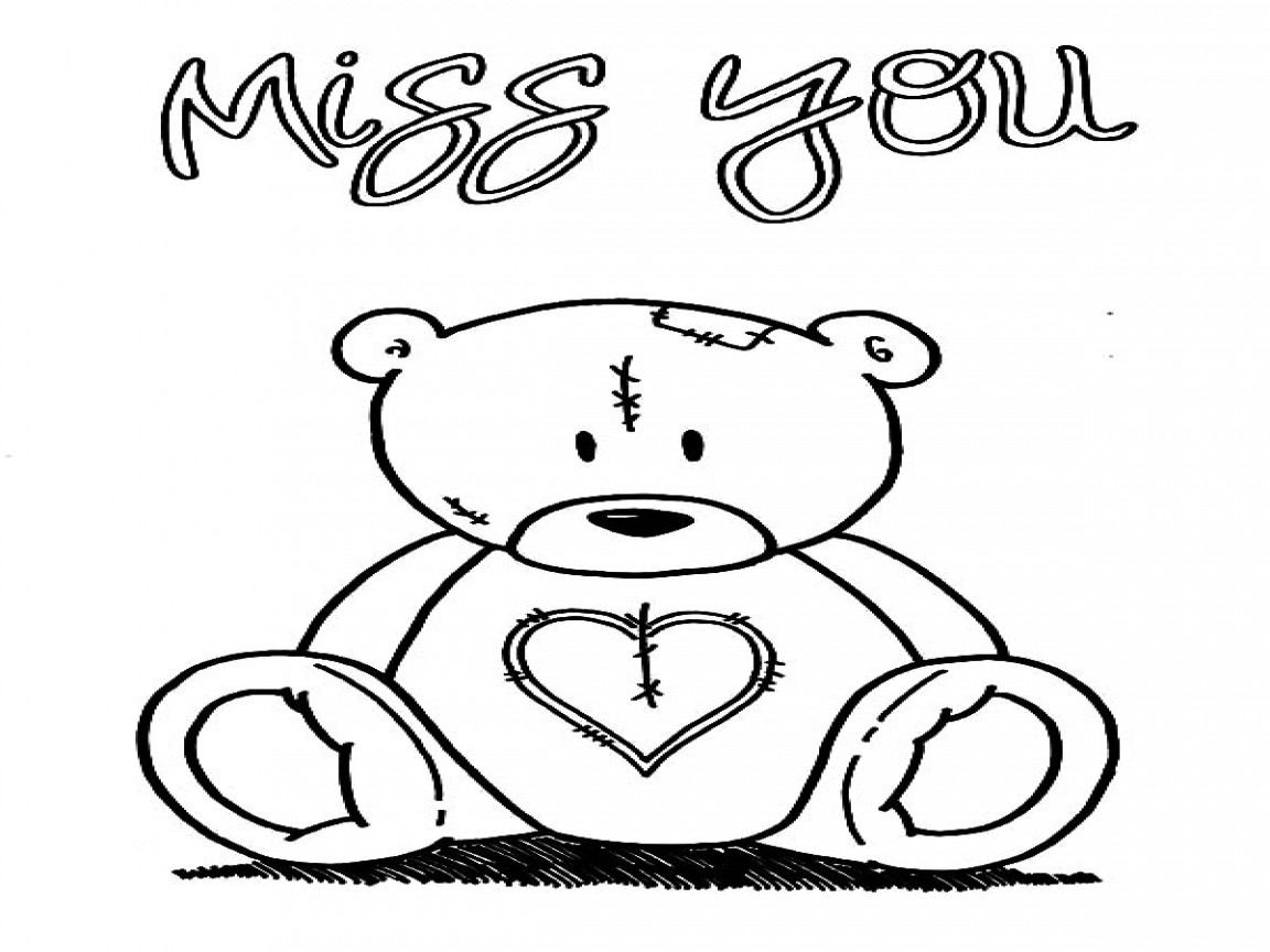 1152x864 We Miss You Coloring Page Free Printable Pages Also I