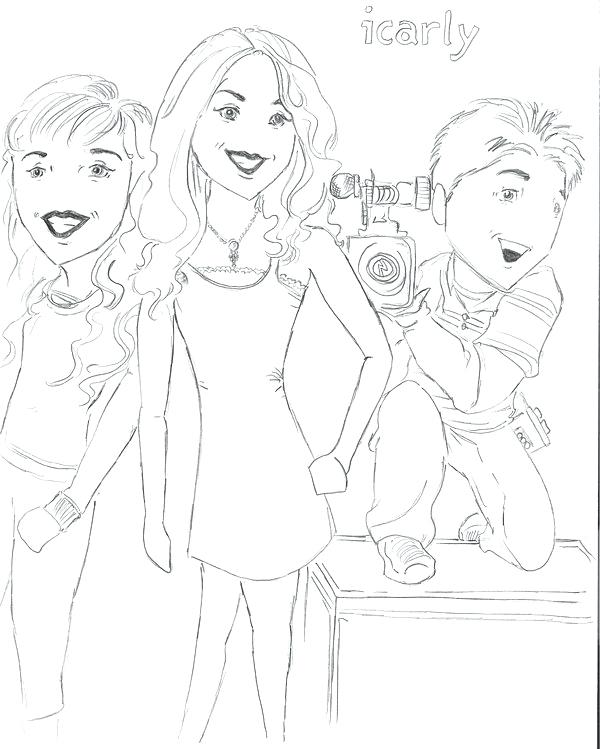 600x749 Icarly Coloring Pages Coloring Page Icarly Coloring Pages Free