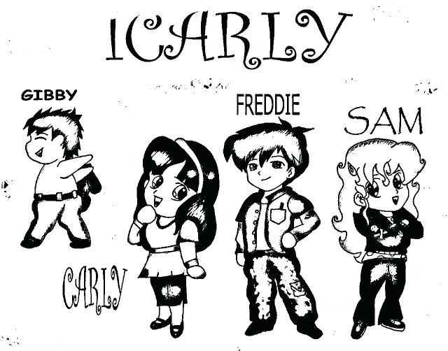 640x502 Icarly July 2012 Icarly Coloring Pages Free