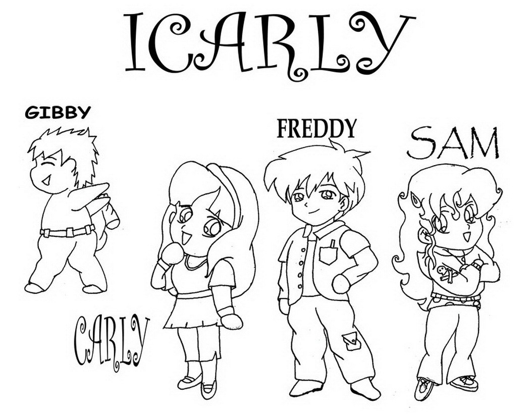 1048x822 Printable Icarly Coloring Pages Az To Print 15