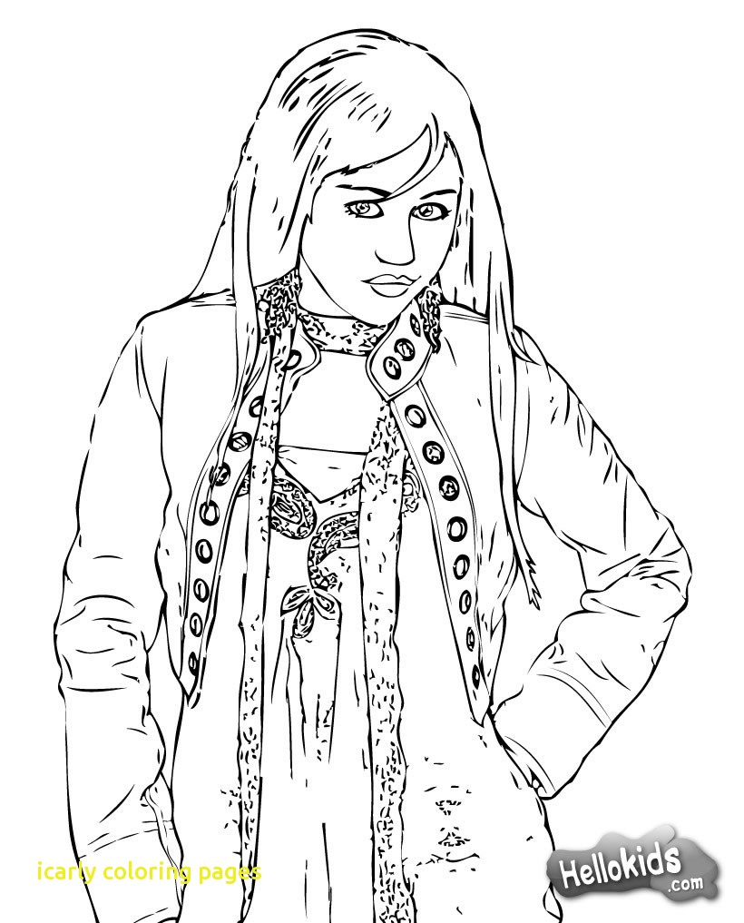 820x1017 Icarly Coloring Pages