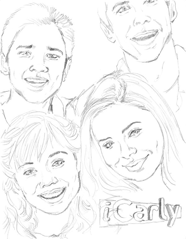 600x772 Icarly Coloring Pages Coloring Pages To Print