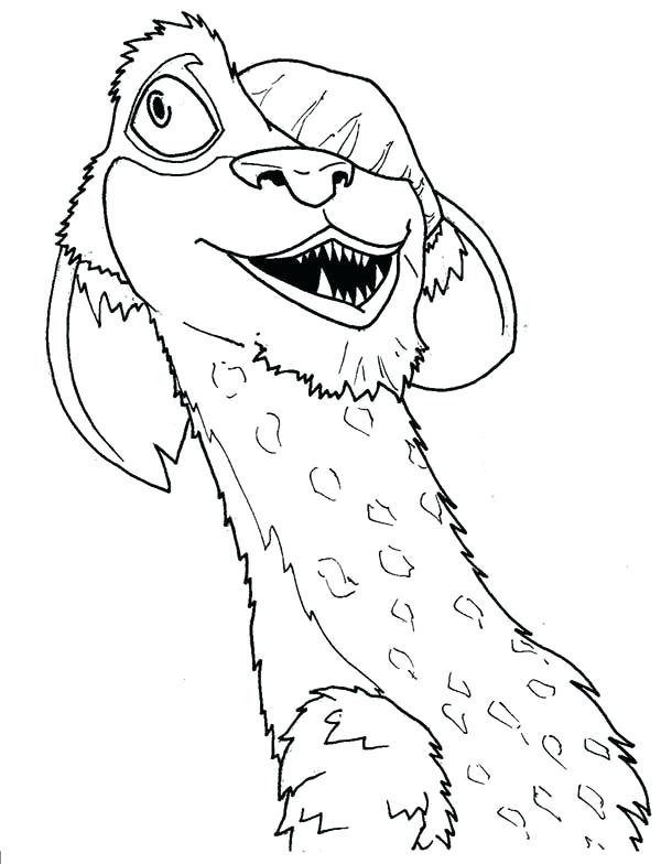 600x784 Ice Age Coloring Pages Animals Of The Ice Age Buck The Weasel Is