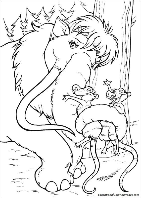 567x794 Ice Age 4 Colouring Ice Age, Kids