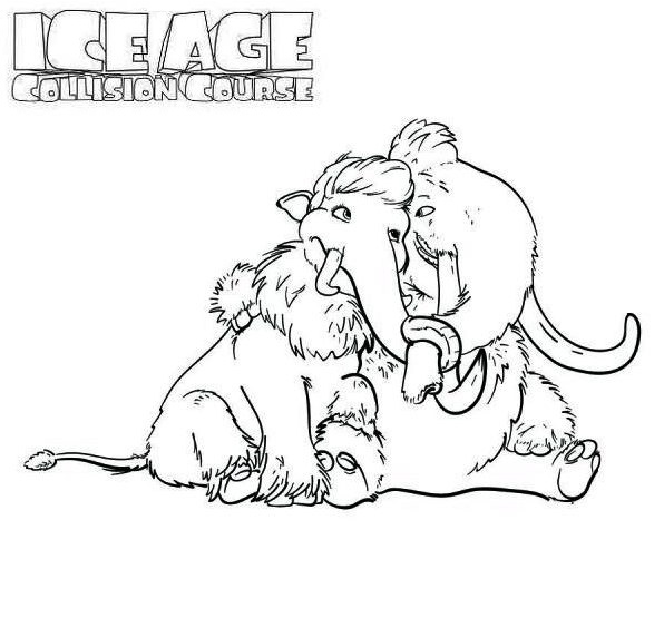 596x564 8 Terrific Ice Age Coloring Pages