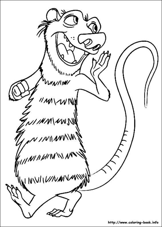 567x794 Ice Age Continental Drift Coloring Picture