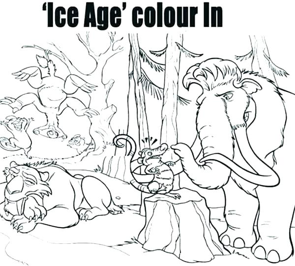 600x541 Ice Age Coloring Pages Ice Age Coloring Pages Ice Age 4 Shira