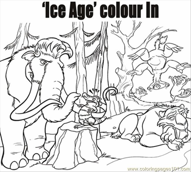 650x586 Ice Age2 Coloring Page