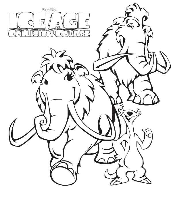 595x695 Ice Age 5 Coloring Pages Kids N Fun 7 Coloring Pages Of Ice Age