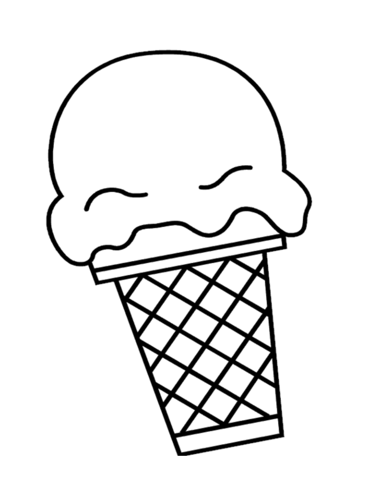 Ice Cream Coloring Pages
