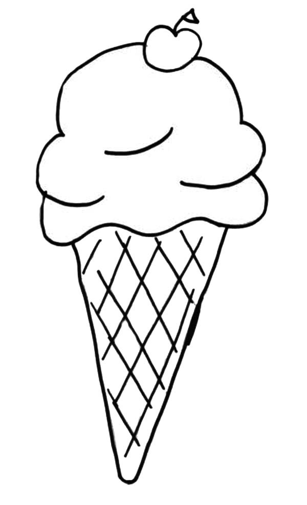 600x988 Ice Cream Sundae Coloring Page Ice Cream Cone Coloring Sheet 22599