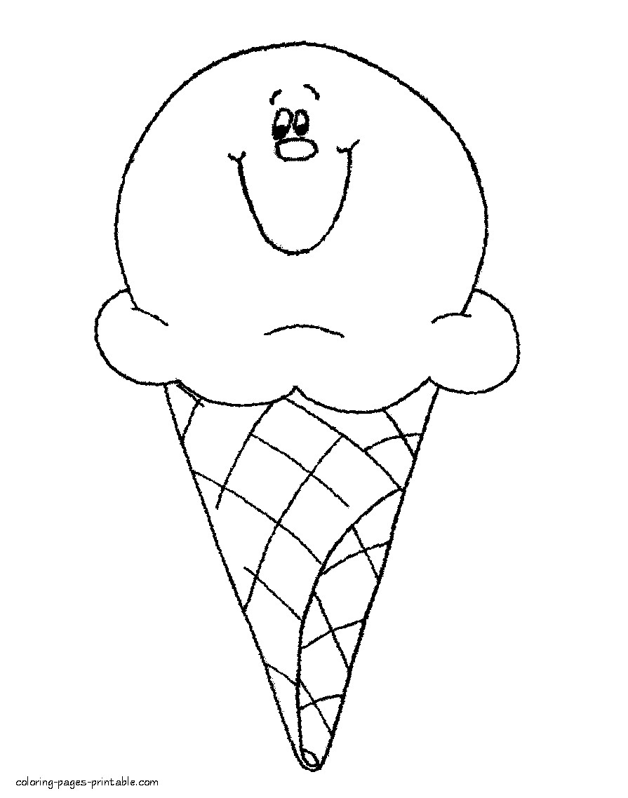 895x1138 Miracle Ice Cream Coloring Sheets Focus Cone Sheet Pages Kids 1889