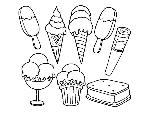 600x464 Ice Cream Cone Coloring Printables