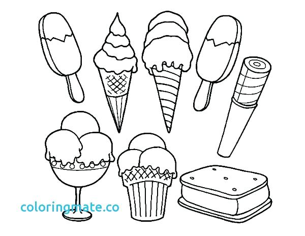 600x464 Ice Cream Coloring Pages Ice Cream Coloring Page Beautiful Free