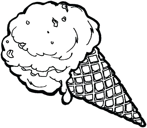 600x523 Ice Cream Coloring Pages Having Ice Cream Coloring Page Ice Cream