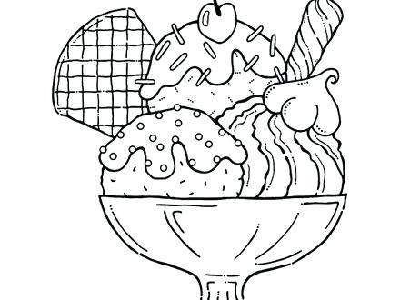 440x330 Ice Cream Cone Coloring Page Ice Cream Truck Printable Coloring