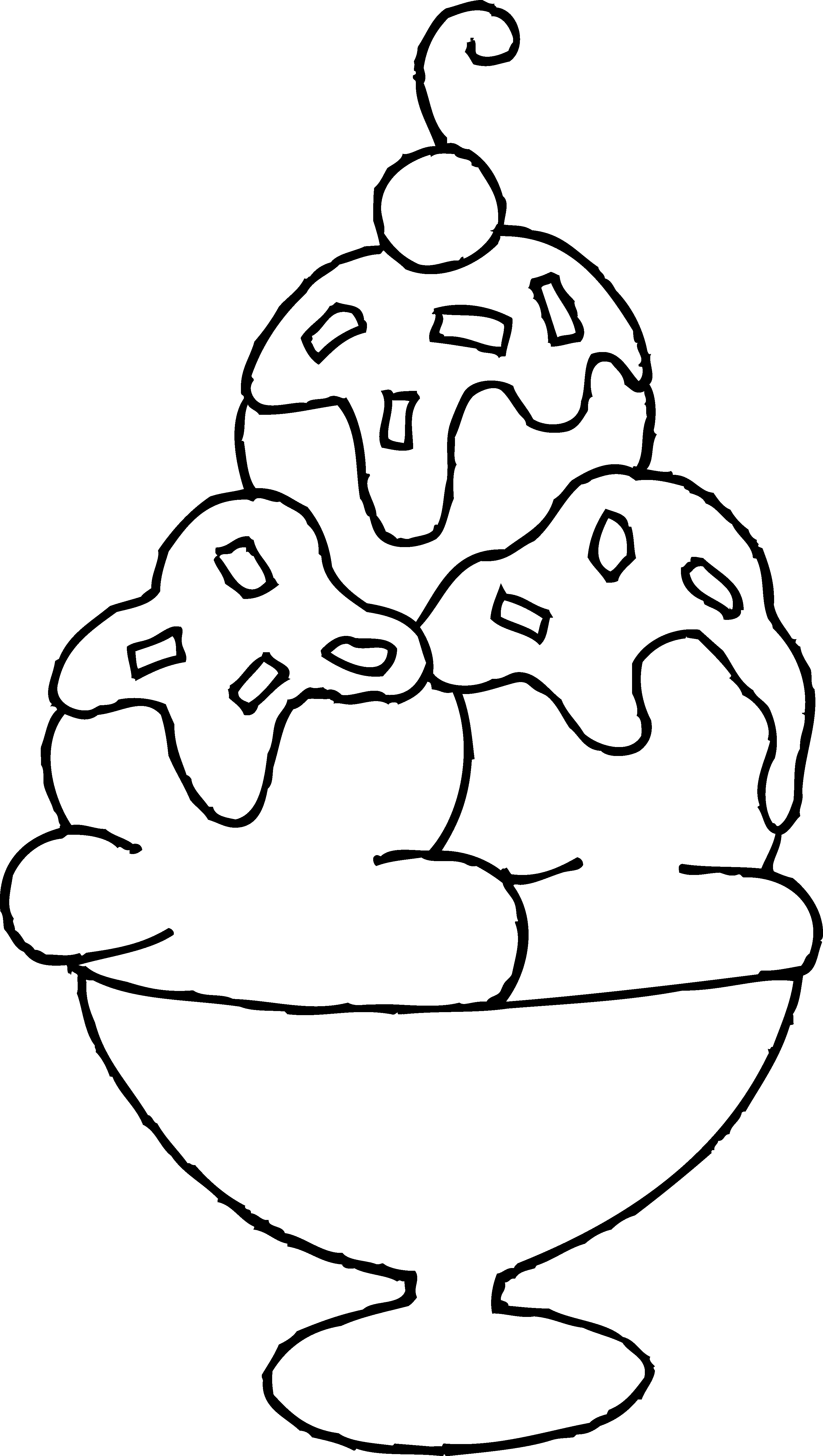 3030x5360 Best Photos Of Ice Cream Bowl Coloring Page