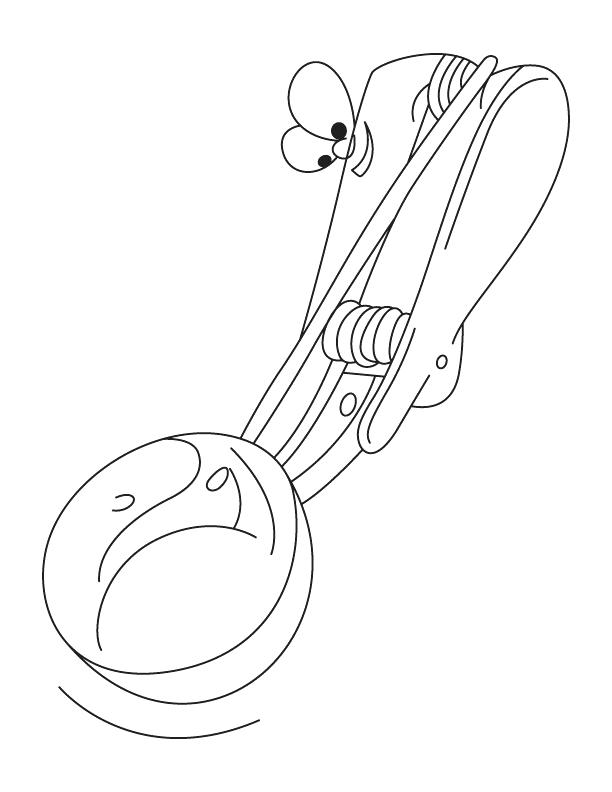 612x792 Ice Cream Scoop Coloring Page Download Free Ice Cream Scoop Ice