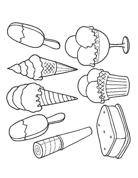 576x745 Ice Cream Scoop Coloring
