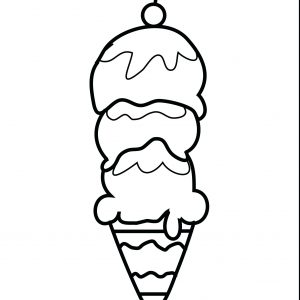 300x300 Coloring Pages Ice Cream Scoops New Printable Ice Cream Scoop