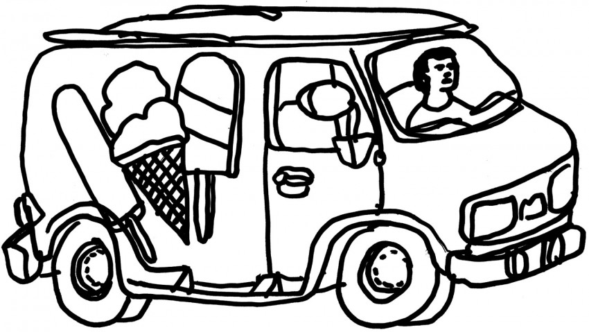 850x479 Ice Cream Parlor Coloring Pages