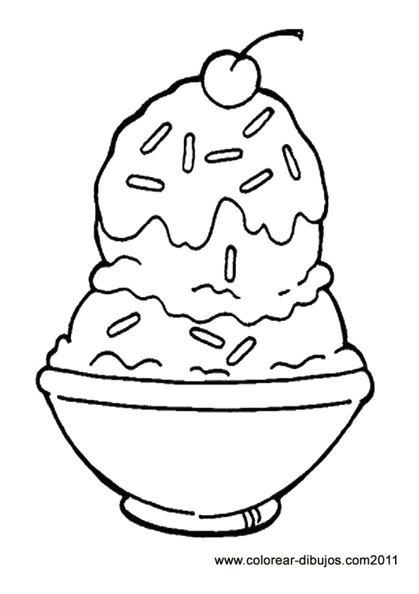 595x842 30 Sundae Coloring Page Ice Cream Sundaes Colouring Pages Ice