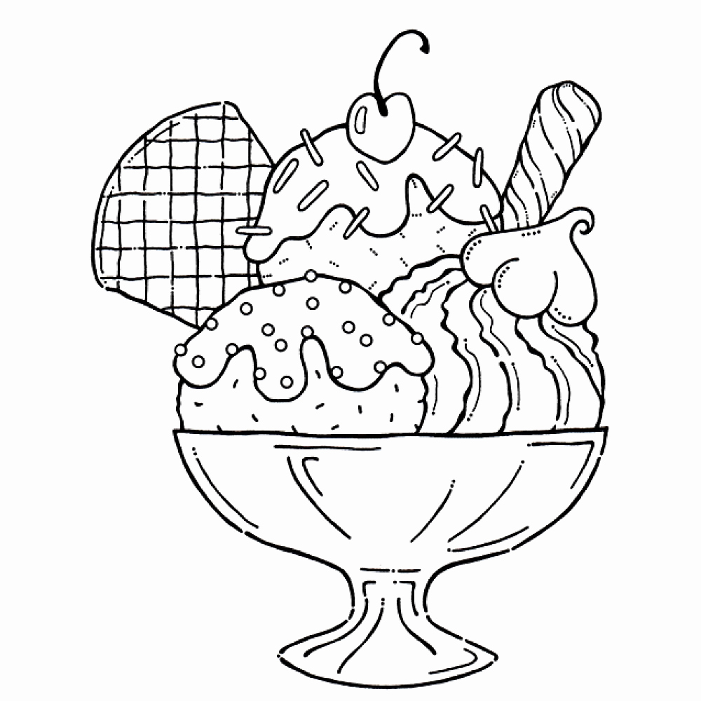 1000x1000 Ice Cream Coloring Pages Ice Cream Truck Coloring Pages Ohmygirl.us