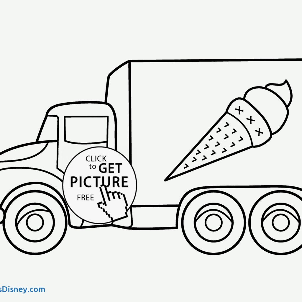 1024x1024 School Bus Coloring Pages Beautiful Ice Cream Truck Coloring Page