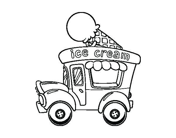 600x470 Trucks To Color Rainbow Ice Cream Food Truck Coloring Page Trucks