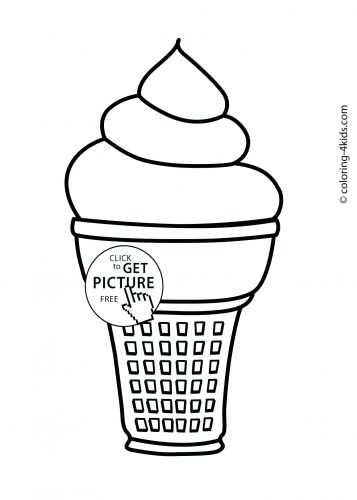 357x500 Coloring Pages ~ Ice Cream Coloring Pages For Kids Printable Truck