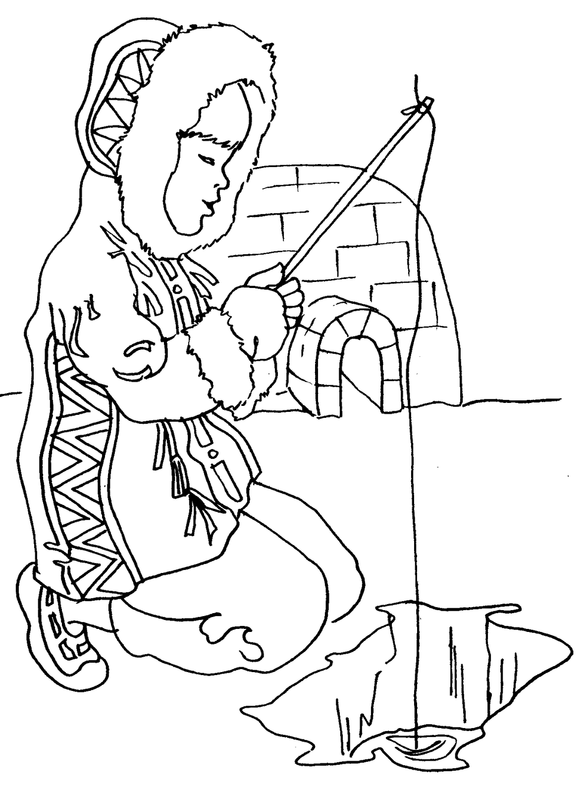 1179x1600 Eskimo Coloring Pages