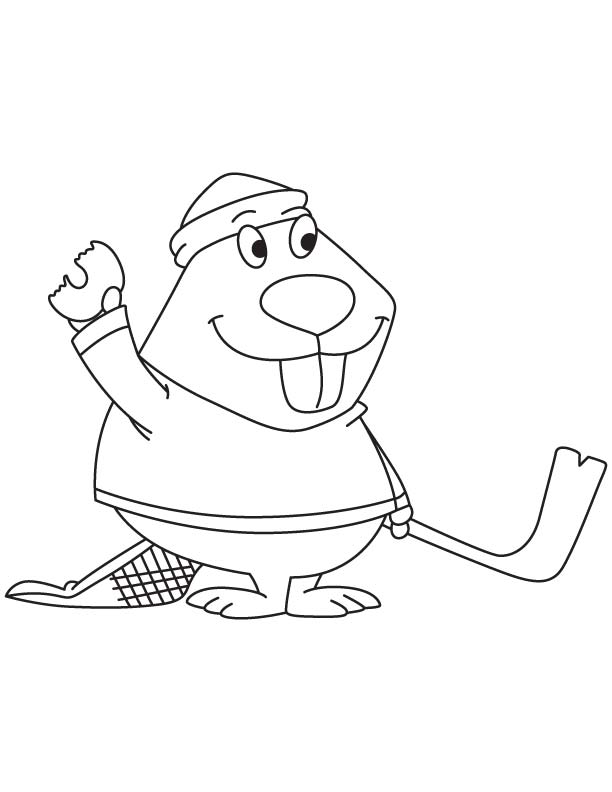 Ice Hockey Coloring Pages