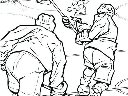 440x330 Hockey Coloring Pages Hockey Player Coloring Pages Coloring Pages
