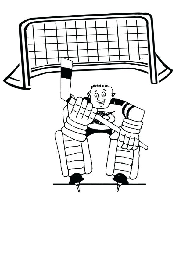 600x850 Hockey Goalie Colouring Page Activities Hockey Goalie Ice Hockey