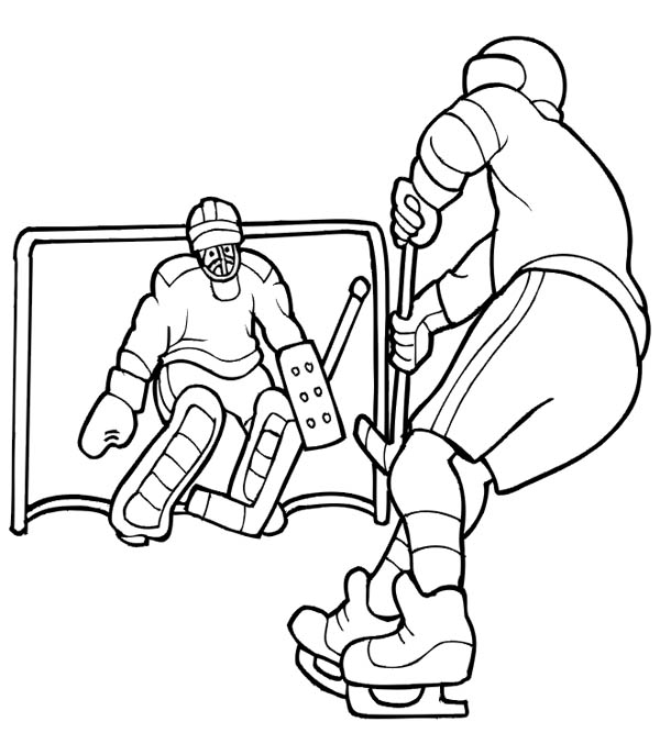 600x687 Sizable Hockey Coloring Pages Ice New York Ran