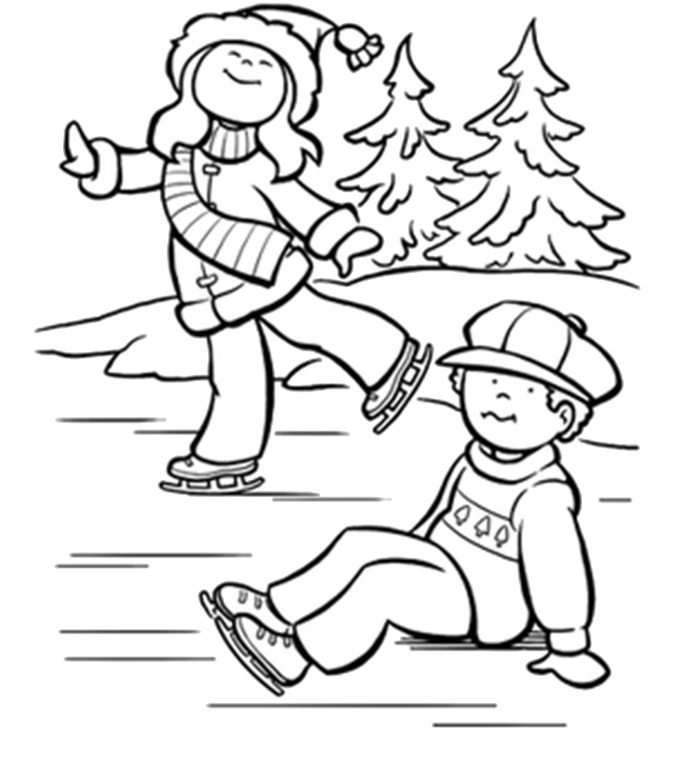 953x1089 Awesome Ice Skating Coloring Page Collection Printable Coloring