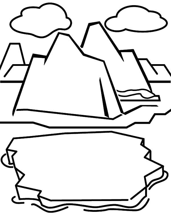 Iceberg Coloring Page