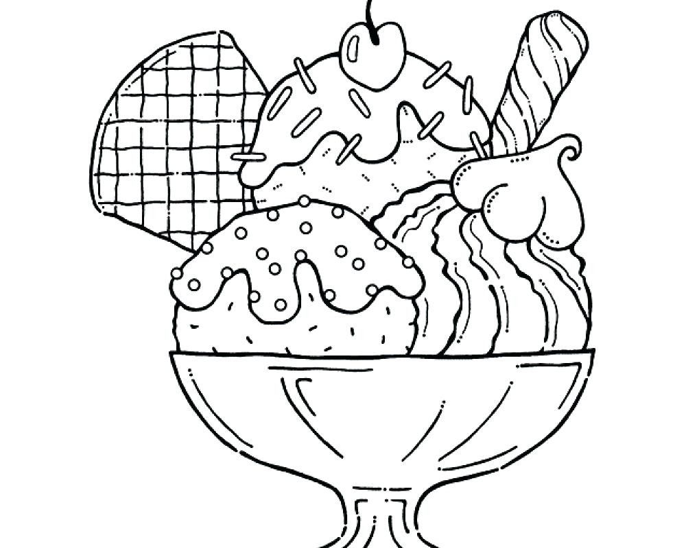1000x800 Free Coloring Page Ice Cream Cone Copy Coloring Ice Cream Coloring