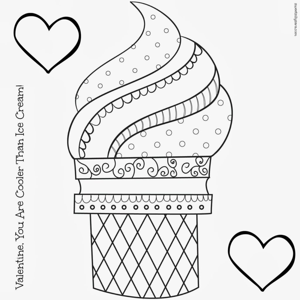 1024x1024 Ice Cream Cone Coloring Page Hipster Pages Viewing Gallery