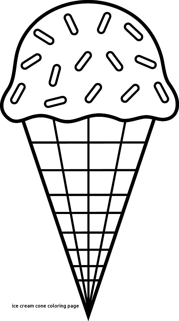 600x1074 Ice Cream Cone Coloring Sheet For Page Prepare 17 For Ice Cream