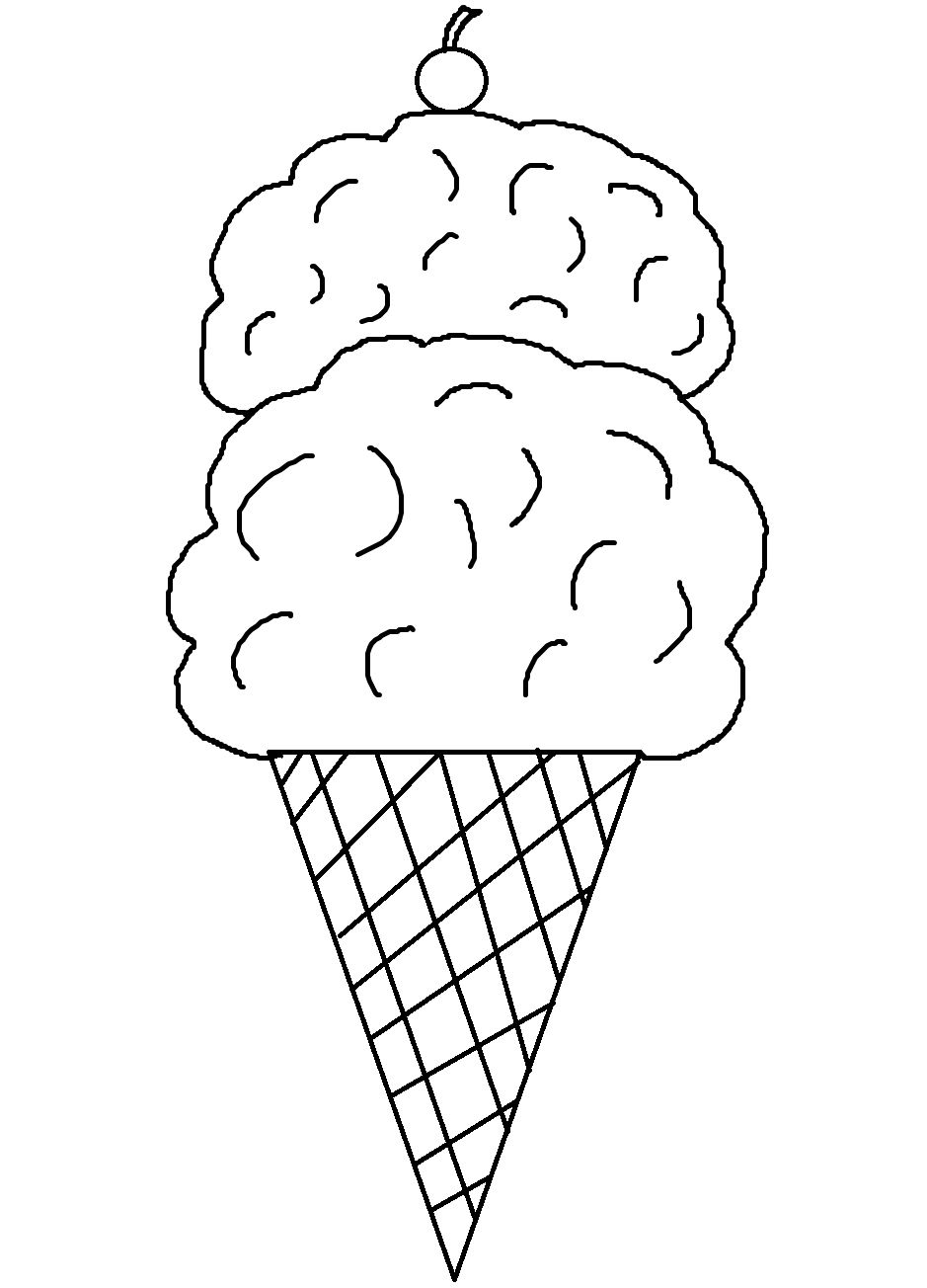 939x1304 On Icecream Cone Coloring Pages