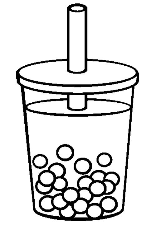 Iced Tea Coloring Pages