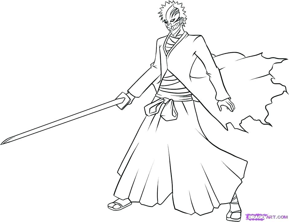 940x720 Ichigo Coloring Pages Coloring Pages Bleach End By Coloring Pages