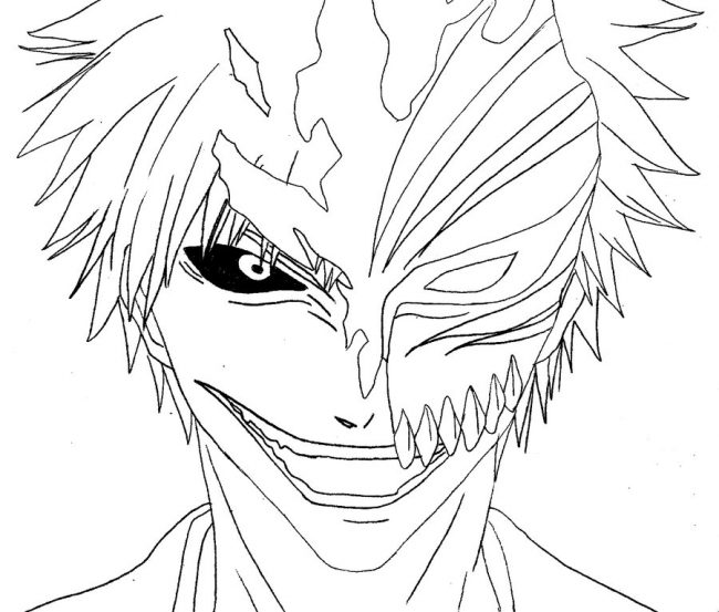 650x553 Kurosaki Ichigo Coloring Pages K8 Nice Coloring Pages For Kids